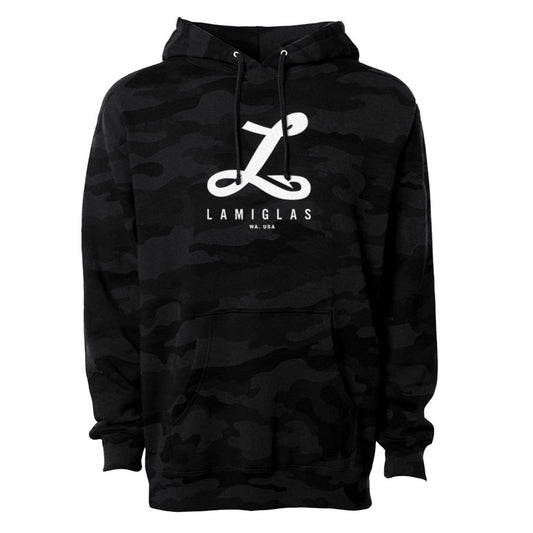 Lamiglas LamiHook Premium Black Camo Hoodie - Closeout